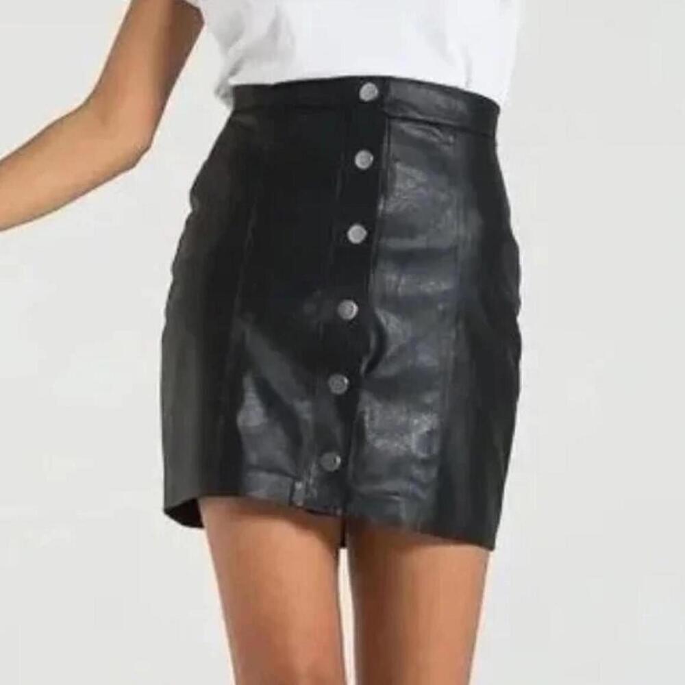 N:philanthropy nolan faux leather skirt